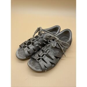 Women's Earth Origins Size 8 M Belle Bridget‎ Sandal, Platinum